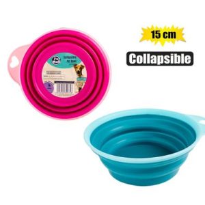 PET DOG/CAT BOWL COLLAPSIBLE SMALL