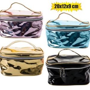 COSMETIC BAG METALIC SHINE 20x12x9cm