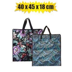 BAG SHOPPER WOVEN PP 40x45x18cm ASSTD