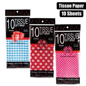 PAPER TISSUE 50x70cm 10xSHTS PATTERN