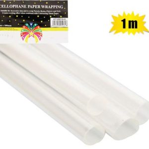 GIFT-WRAP CELLOPHANE CLEAR 500mmx1m