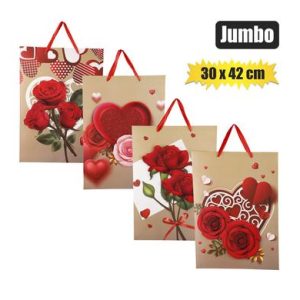 GIFT-BAG PAPER JMB 30x42cm POP-UP LOVE