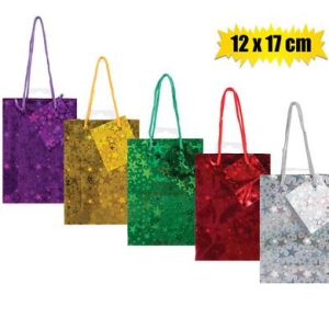 GIFT-BAG METALLIC PPR SML 12x17cm MATT
