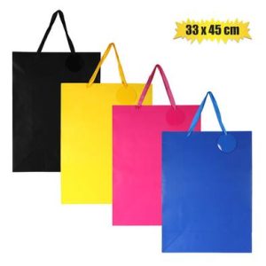 GIFT-BAG SOLID COLOR JMB 33x45cm