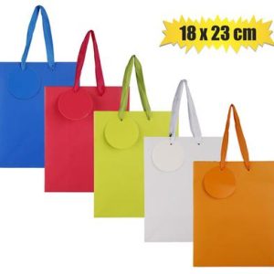 GIFT-BAG SOLID COLOR MED 18x23cm