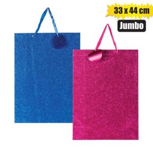 GIFT-BAG METALIC GLITTER PPR JMB 33x44cm