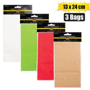 GIFT-BAG PACKET PPR 3 PACK MED 13x24cm