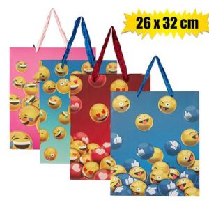 GIFT-BAG PPR LRG EMOJI 26x32cm