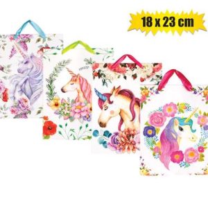 GIFT-BAG PPR MED UNICORN 18x23cm