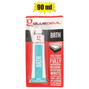 GLUE-DEVIL SILICONE 90ml BATH (WHITE)
