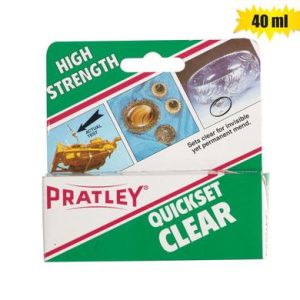 PRATLEY QUICKSET GLUE CLEAR 40ml-PACK