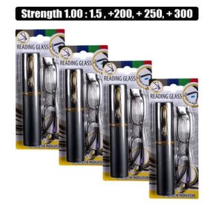 READING GLASS SQ FRAME W/CASE BLISTER