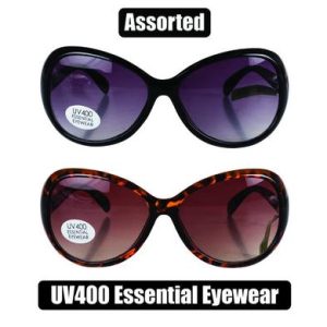 SUNGLASS ESS/LDS RND OVERSIZED CLASSIC