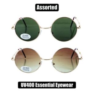 SUNGLASS ESS/LDS MET ROUND