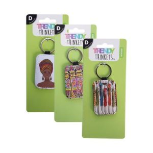 KEYCHAIN AFRICAN ASSTD DESIGN