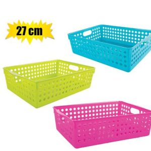 BASKET PL 27x20x8cm RECTANGULAR