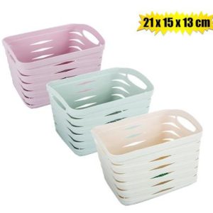 BASKET PL LACE 21x15x13cm RECTANGULAR