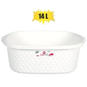 BASKET PL 14L LEATHER DESIGN 42x29x15cm