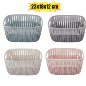 BASKET PL 2-TONE 3L 23x18x12cm