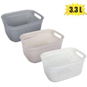 BASKET PL 23x17x12cm DROP PATT 3,3L