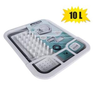 DISH DRAINER RUBBER COLLAPSIBLE 10L