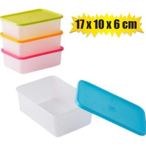 LUNCH BOX 17x10x6cm ASSTD-COLOURS