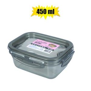 CONTAINER CLIP LOCK SMOKE 450ml