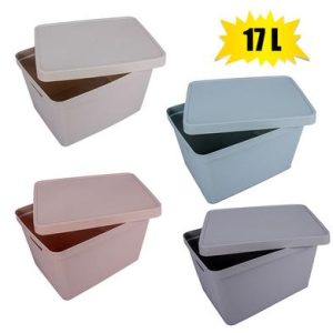 STORAGE BOX PL VINTO DESIGN 17L WITH LID