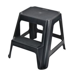 STEP STOOL BLACK 2-STEP
