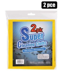 CLOTH M/PURPOSE YELLOW 37x39cm 2PCE