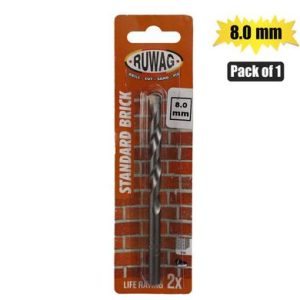 RUWAG DRILL-BIT BRICK 8.0x120mm PACK 1
