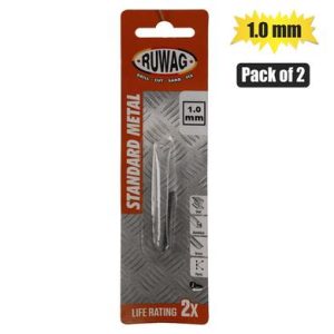 RUWAG DRILL-BIT HSS 1.0mmx34mm PACK 2