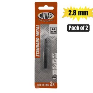 RUWAG DRILL-BIT HSS 2.8x46mm PACK 2