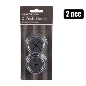 HOOK TOWEL PUSH 2PCE 4cm