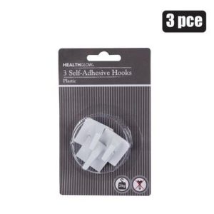 HOOK PL ADHESIVE SQUARE 3PCE