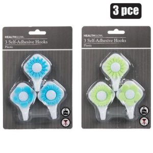 HOOK PL ADHESIVE ASSTD 3PCE