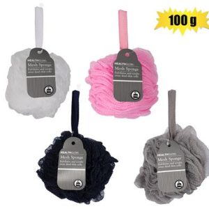 BATH SPONGE MESH W/RIBBON 100g