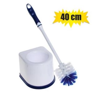 TOILET BRUSH W/STAND PL 40cm