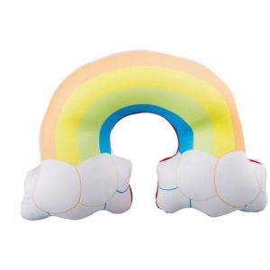 TRAVEL NECK PILLOW 40x25cm RAINBOW