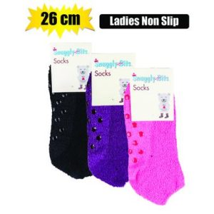 SOCKS ADULT NON-SLIP PLAIN 26cm
