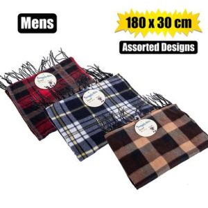 SCARF ADULT 180x30cm ASSTD DESIGNS