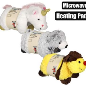 MICROWAVE HEATING PAD ANIMAL PILLOW