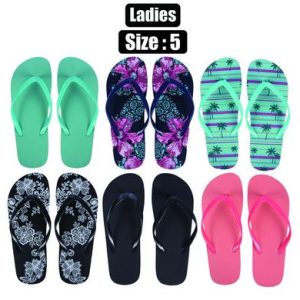 FLIP FLOPS LADIES ASSTD SIZE 5
