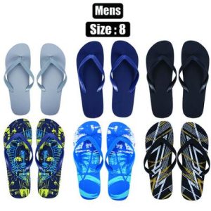 FLIP FLOPS MENS ASSTD SIZE 8