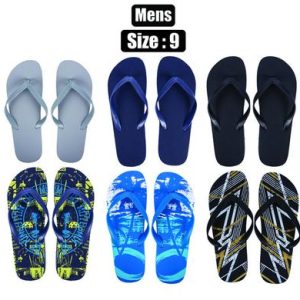 FLIP FLOPS MENS ASSTD SIZE 9