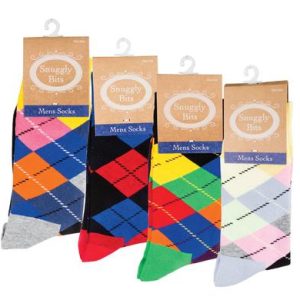 SOCKS MEN COLOURFUL TARTAN