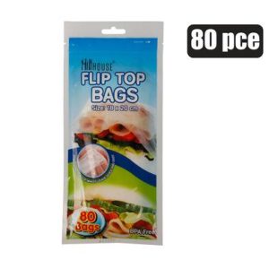 DISPOSABLE BAG FLIP TOP 80Pc 18x20cm