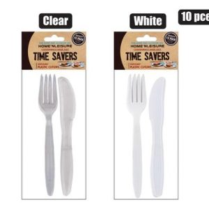 CUTLERY PL 10PCE SET (5xKNIVES+5xFORKS)