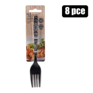 CUTLERY FORKS 8PCE ASST MIXED