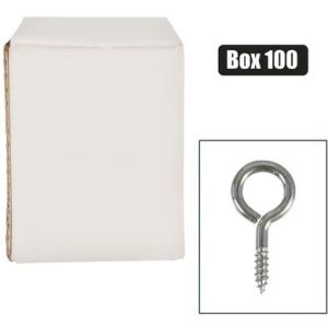 CURTAIN WIRE-EYES STEEL BOX-100